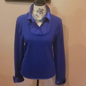Blue Blouse Size large